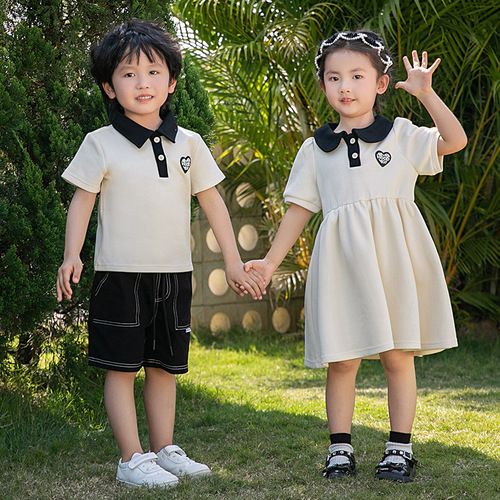 Hallyu-style mother and daughter matching outfits 2024 summer new trendy girls' dresses family sets for photography