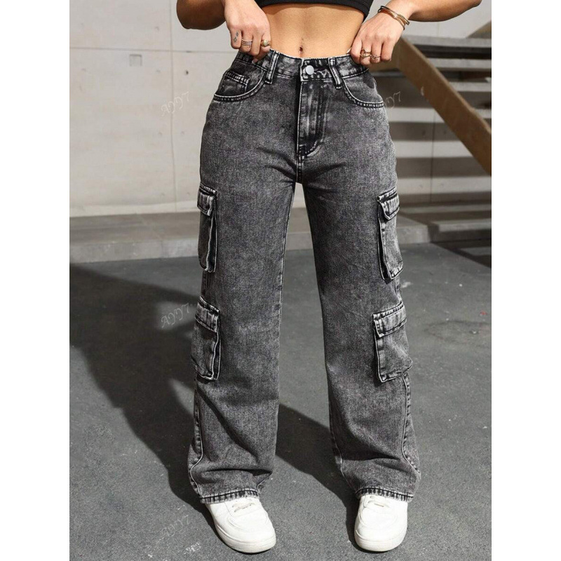 ⑧L 716 Z4266 Foreign Trade Dropshipping Aliexpress Cross-Border Side Pocket Work Jeans Simple Fashion Daily