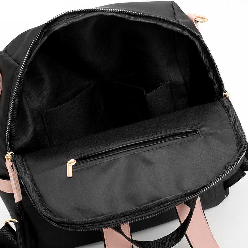 Bolsos para mujer 2023 nueva mochila de tela Oxford para mujer casual moda contraste color mochila multifuncional mochila escolar al por mayor