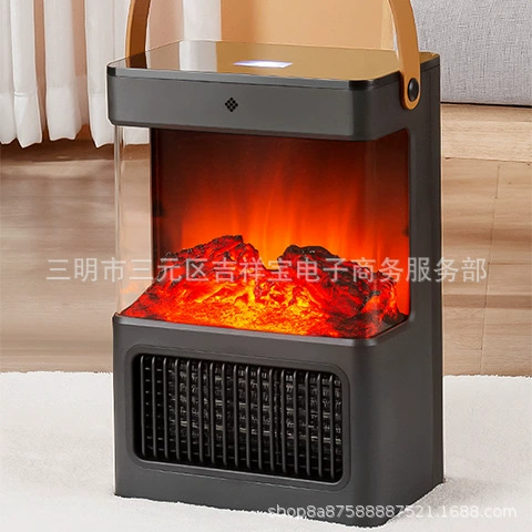 2023 новый 3D моделирование пламени камин обогреватель бытовой энергосберегающей печи для ванной комнаты вентилятор