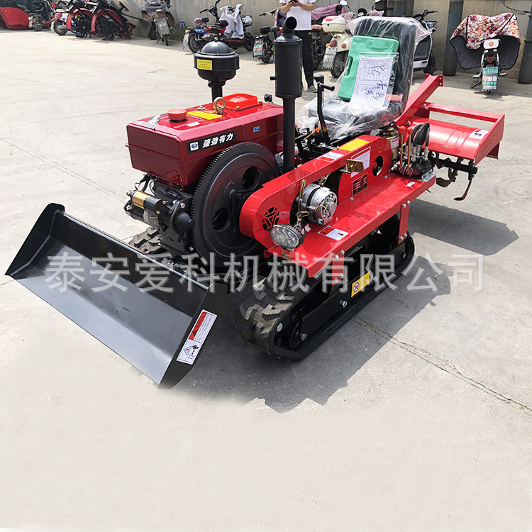 Arroz y seco Tractor agrícola empuje tierra pala 35 caballos de fuerza de agua y tractores de tierra seca micro-Labrador