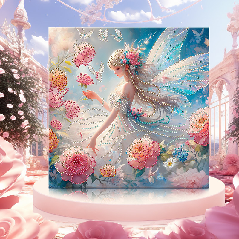 Va008 (30 * 30 cm + lienzo + marco trasero + paquete de materiales de herramientas)