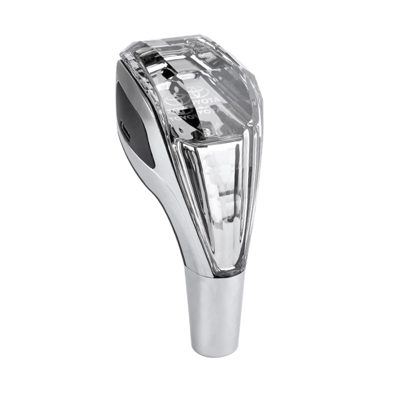 Manija de modificación de coche Cabeza de cambio de cristal LED táctil luminoso con luz de cambio universal de la cabeza de cambio automático