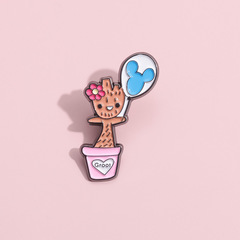 創意卡通格魯特造型金屬胸針 個性電影影視周邊徽章 跨境配飾別針