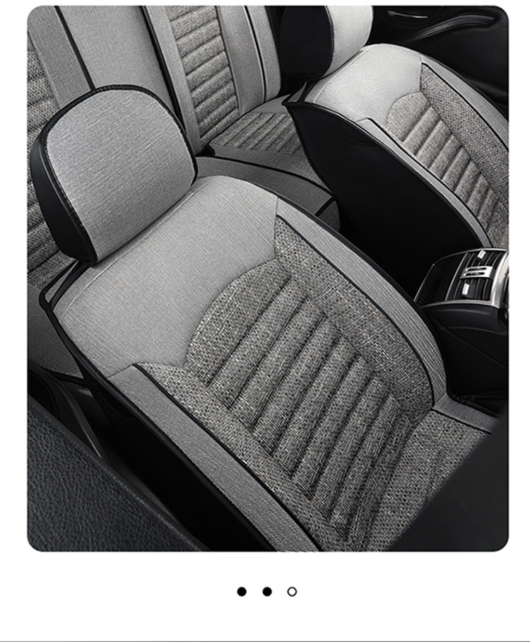 Flax Car Seat Cover, Universal, Full Coverage, Single Seat