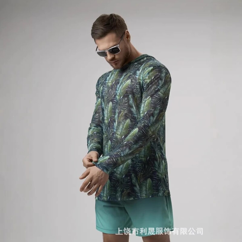 2026 New Cross-Border Fashion Camouflage Hooded Shirt for Men and Women, Beach Cover-Up, Cycling Wear, Printed Long-Sleeve Shirt 2026 New Cross-Border Fashion Camouflage Hooded Shirt for Men and Women, Beach Cover-Up, Cycling Wear, Printed Long-Sleeve Shirt