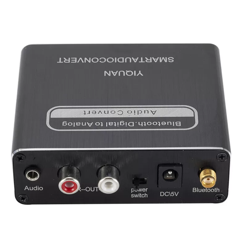 Digital transfer simulation optical fiber coaxial coaxial digital rotation simulation USB 5.0 Bluetooth receiver microphone with remote control