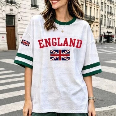 Summer Women Men England Print Round Neck Short Sleeve T-Shirt Graphic Tee Shirt Plus Size Sports Casual T-Shirt Summer Women Men England Print Round Neck Short Sleeve T-Shirt Graphic Tee Shirt Plus Size Sports Casual T-Shirt