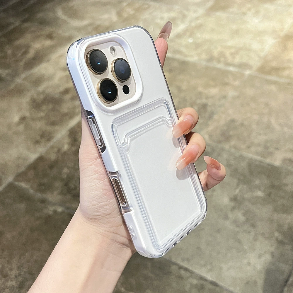 Apple, совместимый силиконовый чехол для телефона, держатель для карт, iPhone 16, защитный чехол, iphone, 17promax, 2 в 1