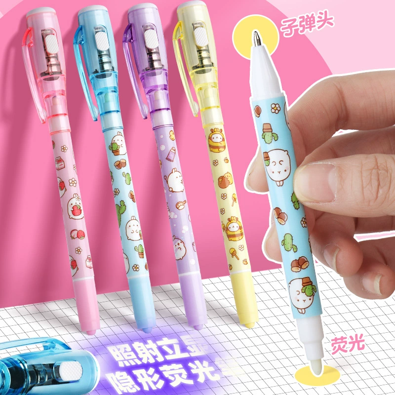 Невидимый маркер с лампой Прозрачный маркер Светящийся светящийся световой Звездный дисплей Ручка Двойная светящаяся ультрафиолетовая ручка