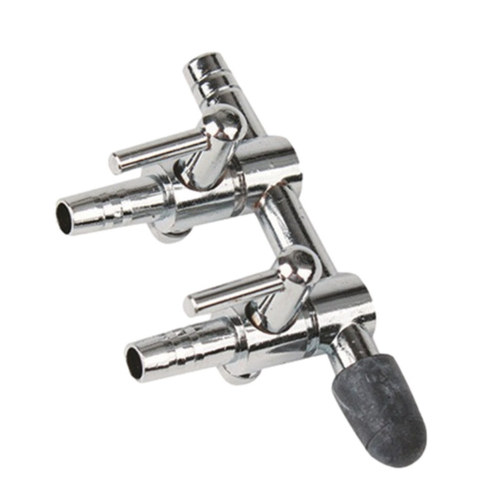 Aquarium fish tank gas volume control valve stainless steel gas control valve distributor copper nickel-plated diverter oxygen pump distributor