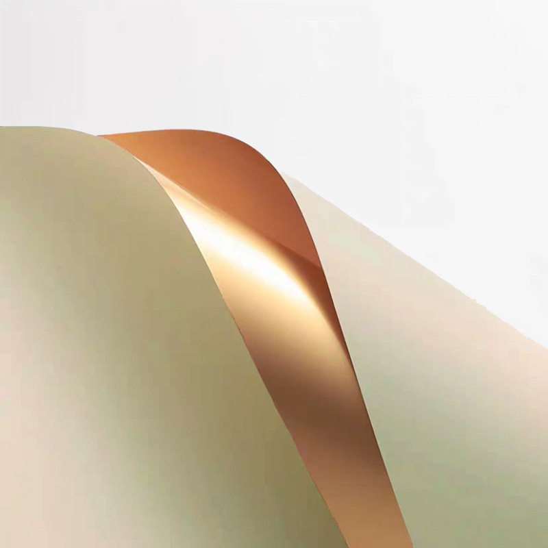 Papel de oro de doble cara de Corea impermeable flor material de papel de embalaje ramo floral coreano papel de oro de lujo de color oro