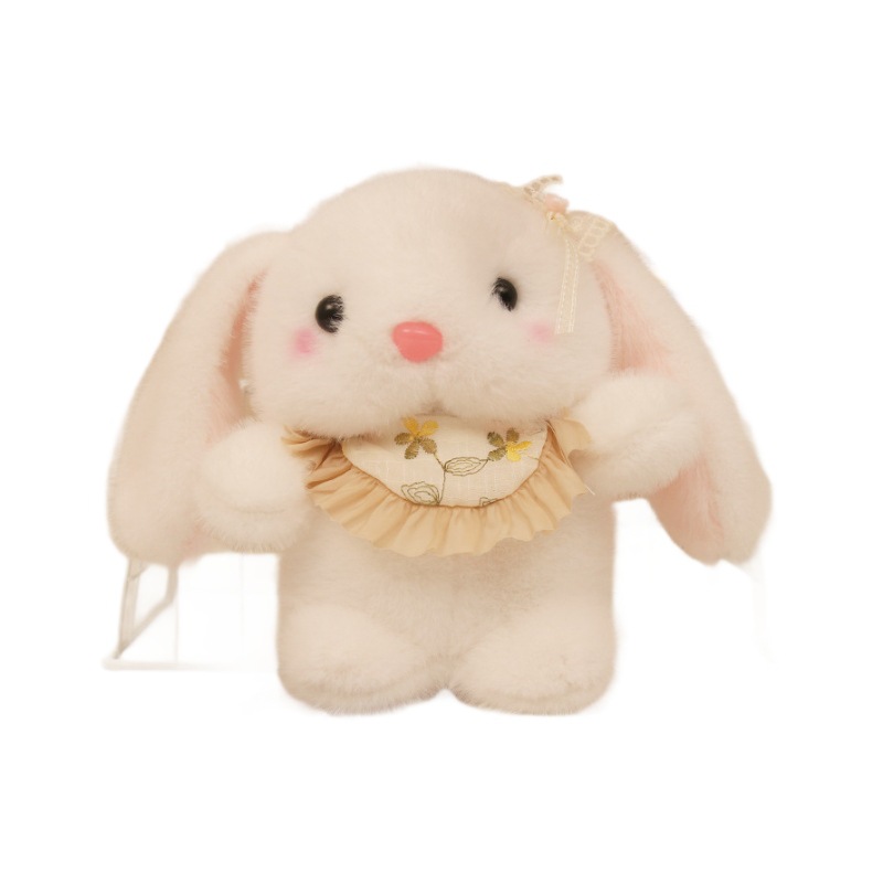 Red de Internet linda bufanda linda conejito colgante peluche muñeca mochila escolar colgante llavero muñeca muñeca