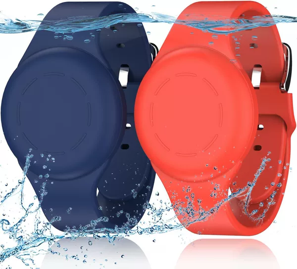 Blue, red