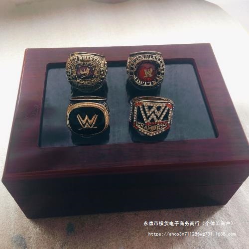 2016年美国WWE职业新款名人堂总冠军戒指生日礼物高级