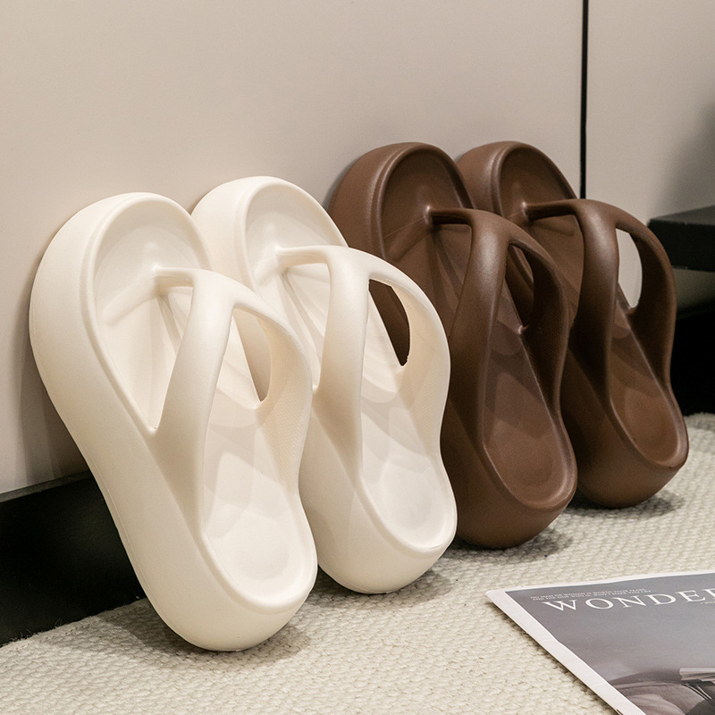 Thick-Soled Flip-Flops for Women, Summer Outer Wear, Eva Heightening Beach Flip-Flops, Sandals, Women's Flip-Flops