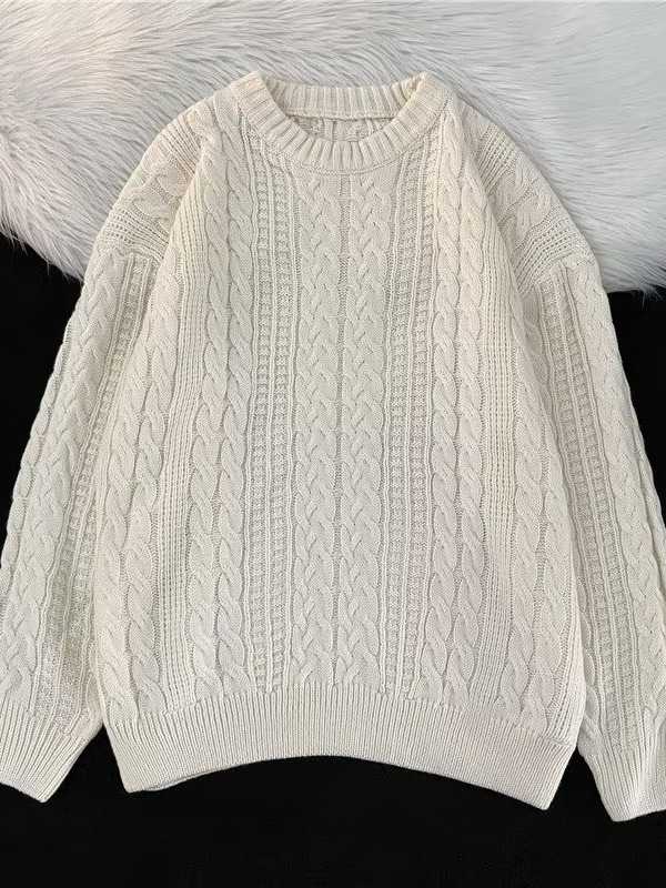 Tendencia 2024 suéter vintage japonés hombres y mujeres otoño insbf retro suéter de botón ceroso suave