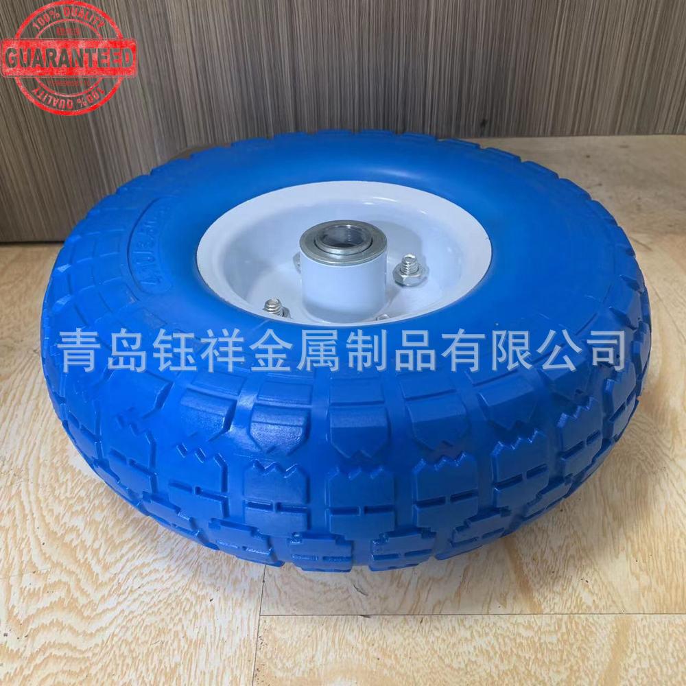 3.50-4-10寸聚氨酯发泡车轮单轮载重80公斤适用各种推车 LEO