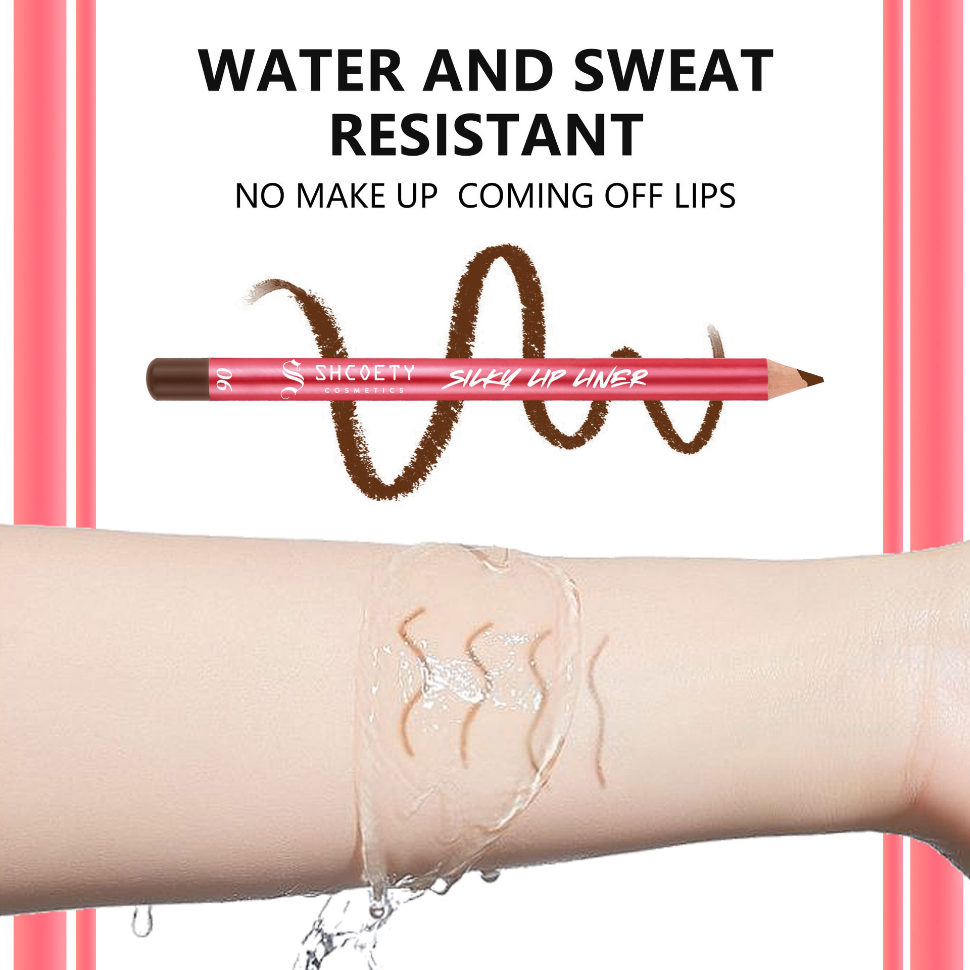 SHCOETY European and American Cross-border 12-color matte red Lip liner Pen Set, Nude color, long-lasting and non-fading third generation undefined