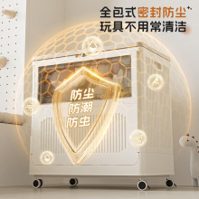 ♔海兴家用带轮储物整理箱免安装宝宝玩具收纳箱儿童折叠玩具收纳