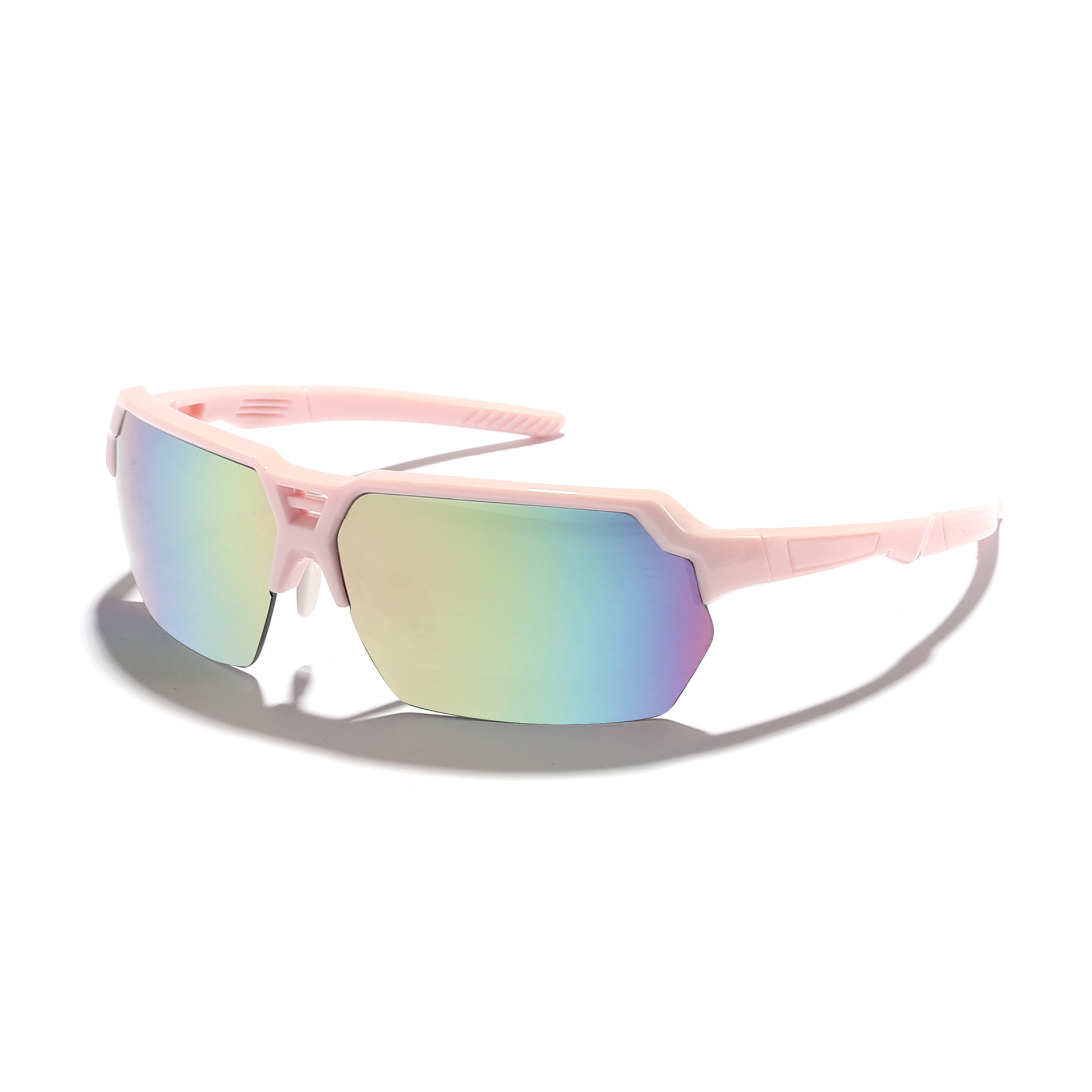 Nuevas gafas de sol de protección solar a prueba de viento de ciclismo al aire libre de medio marco transfronterizo para niños Gafas personalizadas para niños y niñas