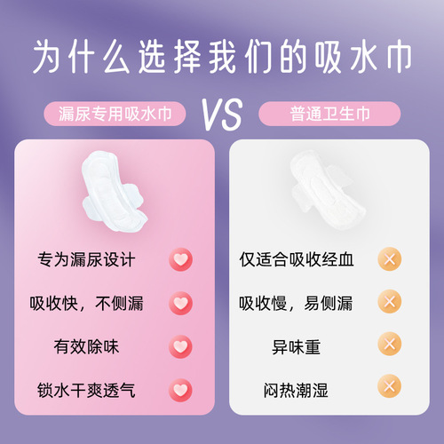 Deyou care napkin postpartum women's absorbent napkin 240mm adult maternal urine leakage absorbent napkin to absorb urine sanitary napkin