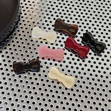 2025新款醋酸蝴蝶结小发夹女侧边夹前额刘海发卡简约小巧精致头饰