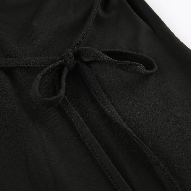 Casual Street Solid Color Square Collar Cross Hollow Out Cutout Backless Lace up Sports Jumpsuit Yoga Fitness One Piece Trousers