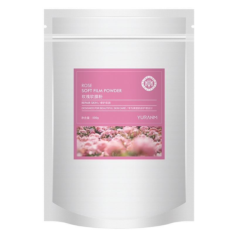 Yuranmei Rose Soft Film Powder Brightens Skin Color Hydrating and Moisturizing Pearl MFilm Powder Wholesale for Beauty Salon