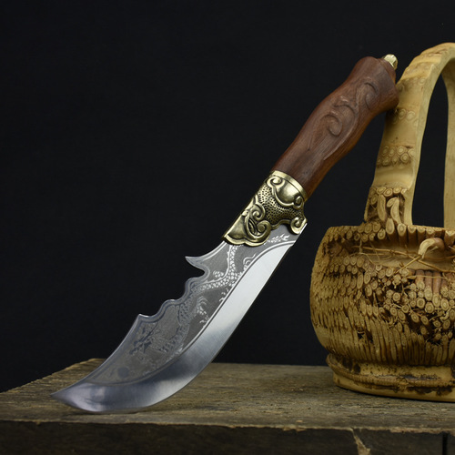 Handmade Kitchen Knife Longquan City Clad Steel Forged Fruit Knife Home Use Bone Separator Knife Sharp Chef Knife Commercial Kitchen Knife Wholesale