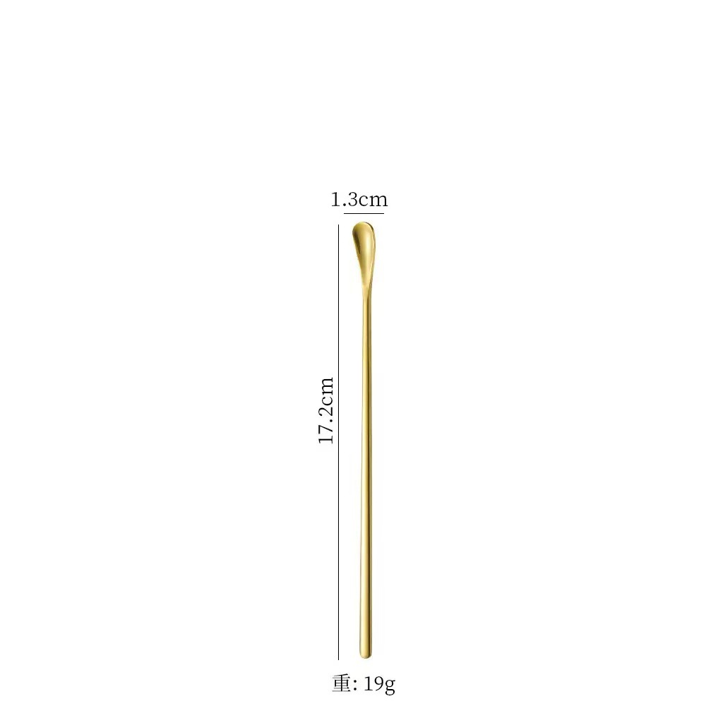 304 acero inoxidable mango alargado condimento cuchara café té leche miel sopa postre cuchara de hielo cuchara de barra regalo