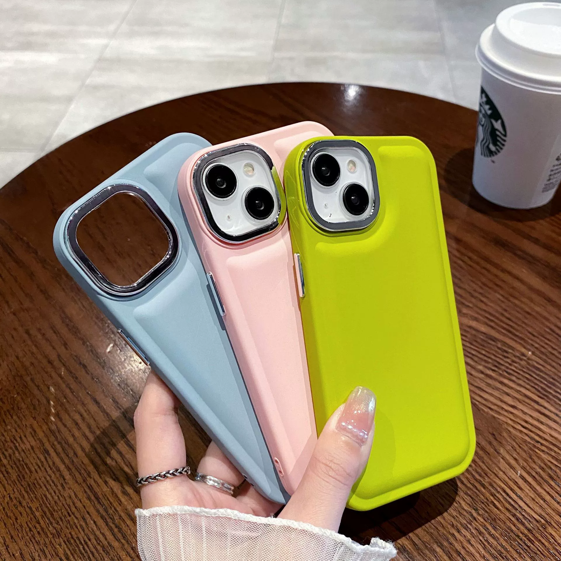 Чехол защитный для iPhone 15 Pro Max, совместимый с объективом Apple, простой и элегантный дизайн