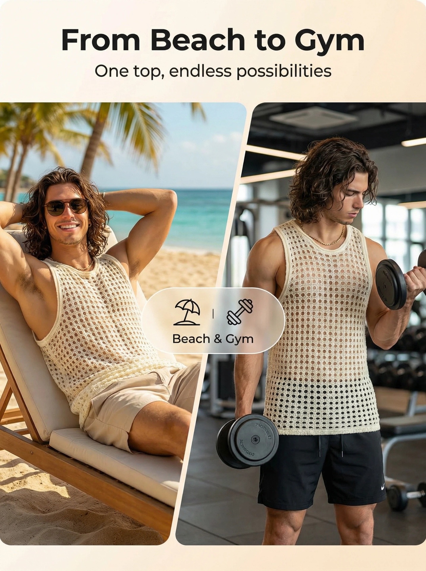 Herren Sommer Strickweste Mit Lochmuster Rundhalsausschnitt Top_voghion.com