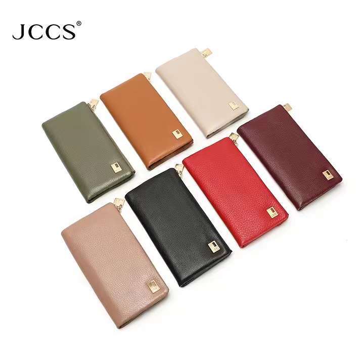 2026 New Model Natural Genuine Leather Cowhide Wallet for Women, Long Style, Large Capacity, Multiple Card Slots, 80% off Zipper Wallets