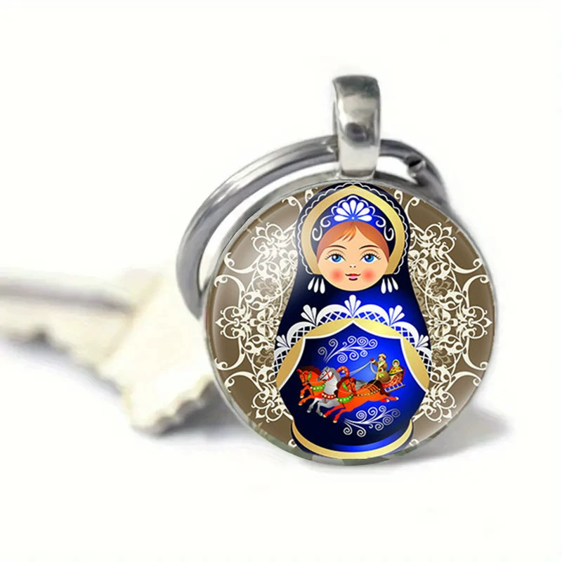AliExpress новый ювелирный кулон русская матрешка подвеска время драгоценный камень брелок автомобильная сумка аксессуары