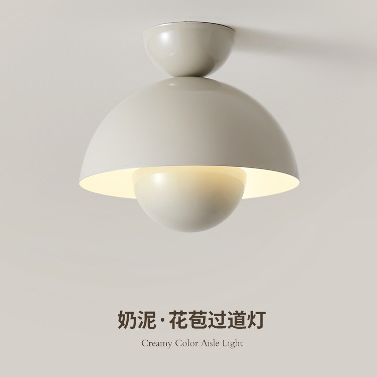 Eye protection flower bud ceiling lamp modern minimalist entrance corridor aisle cream style cloakroom balcony lamp Eye protection flower bud ceiling lamp modern minimalist entrance corridor aisle cream style cloakroom balcony lamp