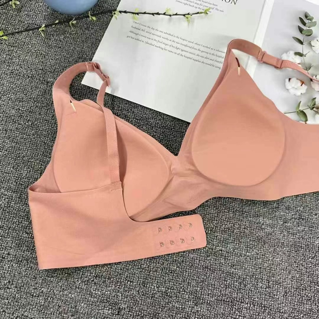 5089 Ropa interior de gelatina sin costuras Sujetador sin aros de soporte suave sexy delgado Sujetador sin costuras de mujer