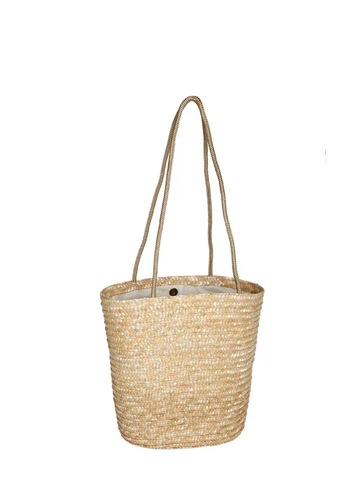 Wicker French Retro Large Capacity Large Grass Bag Solid Color Vacation Beach Bag Natural Wheat Straw Wicker Single Shoulder Bag