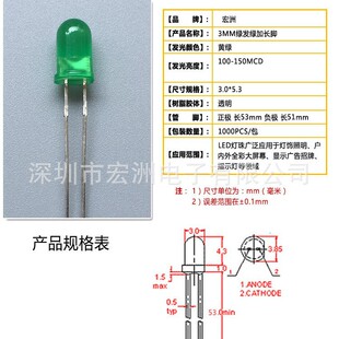 �l���F5LEDֱ����� 5MMָʾ���G������ �G�l�G�L���_�l����O��