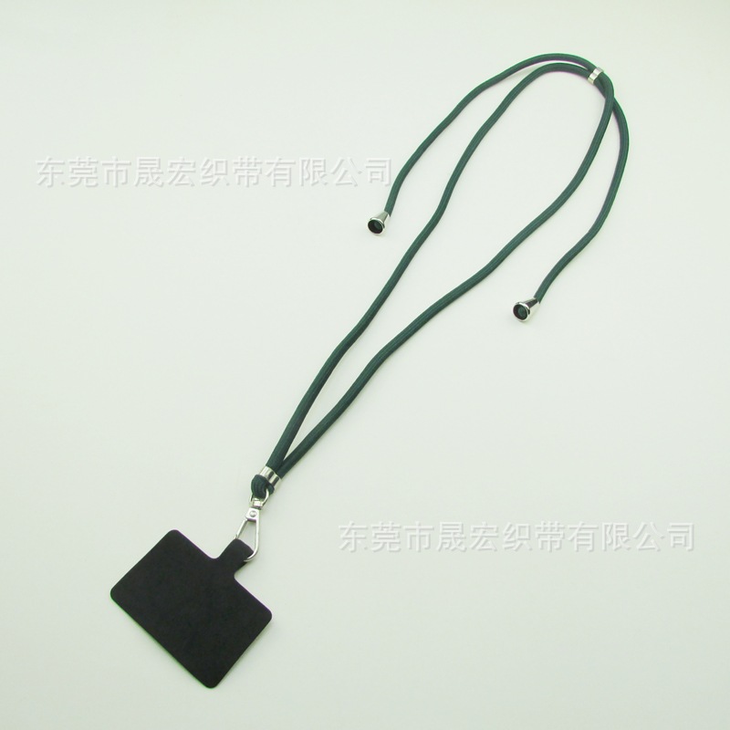 厂家供应圆形挂绳 来样生产圆绳肩带 圆形手机挂绳 东莞织带工厂