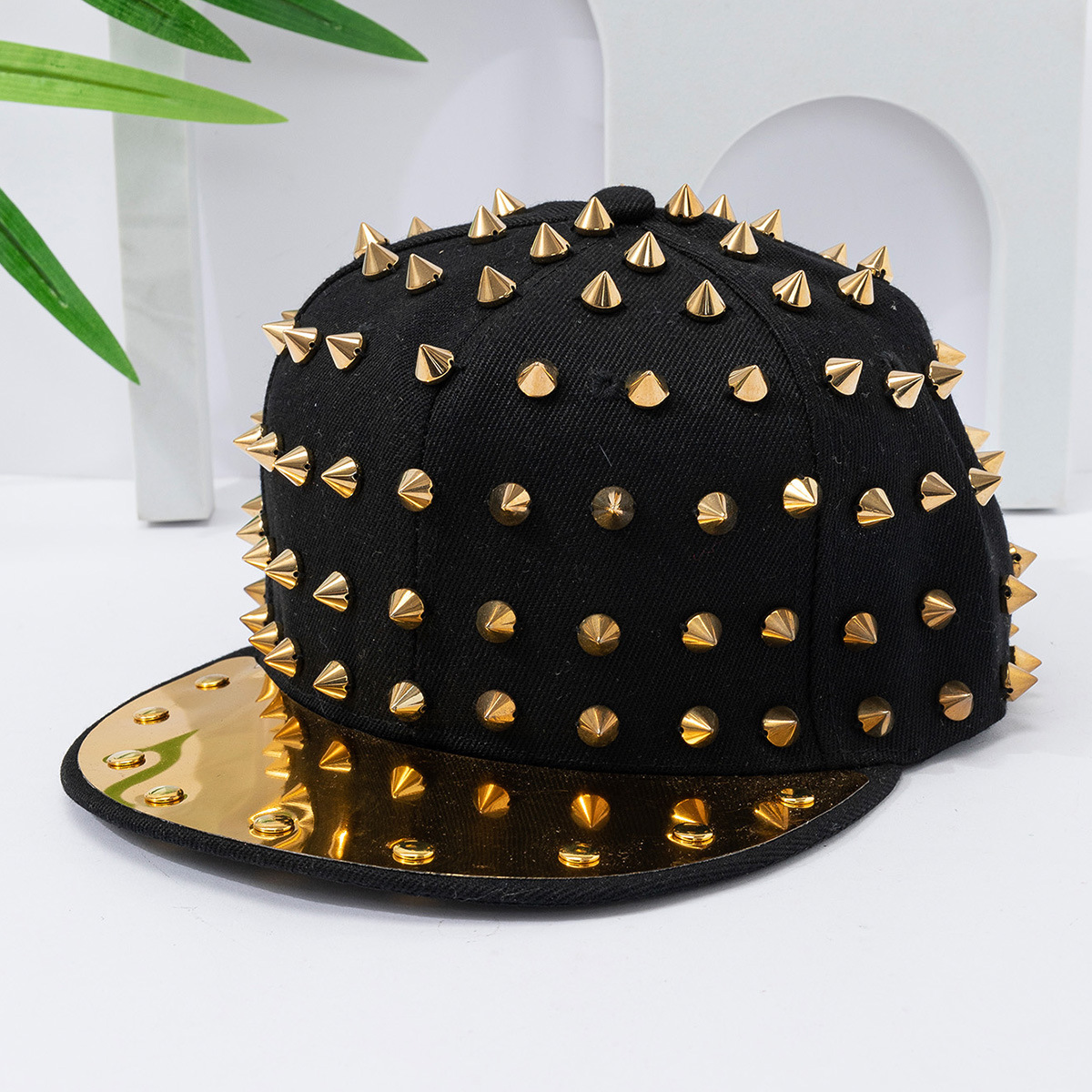 Einzigartige, mit Nieten besetzte Sommer-Baseballkappe für Damen und Herren – Sonnenschutz, lässig, vielseitig, elegant, mit flachem Schirm, trendiger Hut_voghion.com