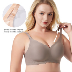 Amazonの新製品は、ヨーロッパとアメリカで人気の高い、カスタマイズ可能なシームレスな女性用大きいサイズの下着ブラジャーを越境で独占的に提供しています。