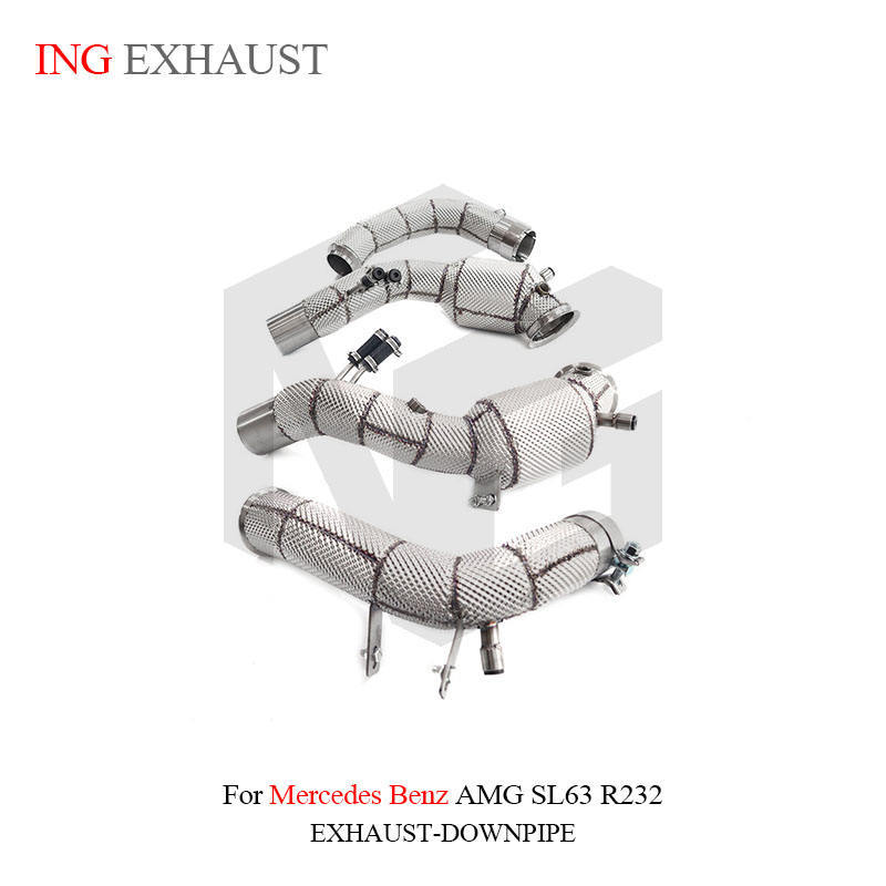 Suitable for Mercedes-Benz AMG SL63 R232 stainless steel car exhaust muffler downpipe