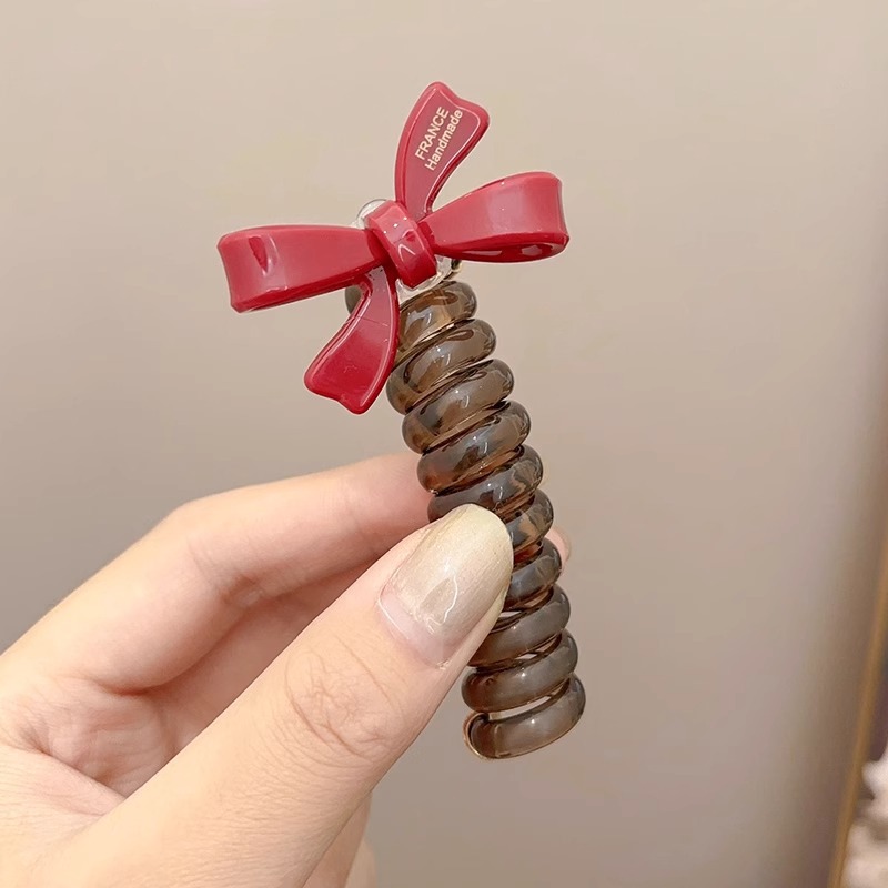 Hermosa niña amor burbuja trenzado artefacto de cabello de verano de alta elasticidad línea telefónica duradera bucle de cabello atado cabello