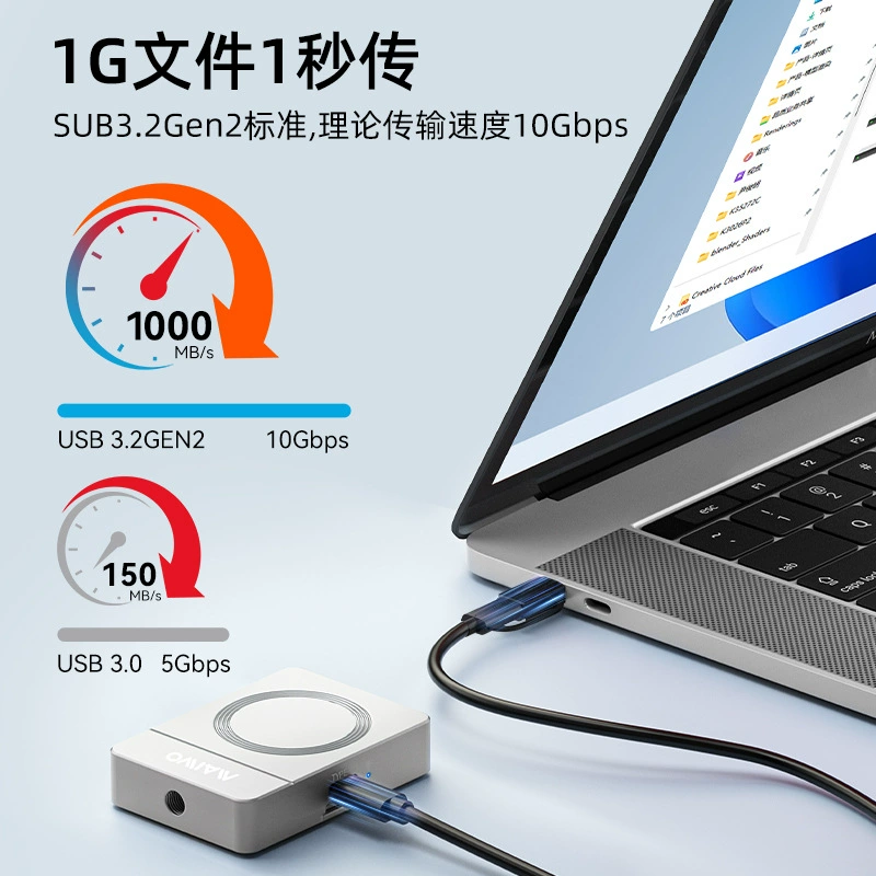 Maivo gimbal camera hard disk box M.2 NVME protocol solid-state hard disk reading aluminum alloy mobile hard disk box