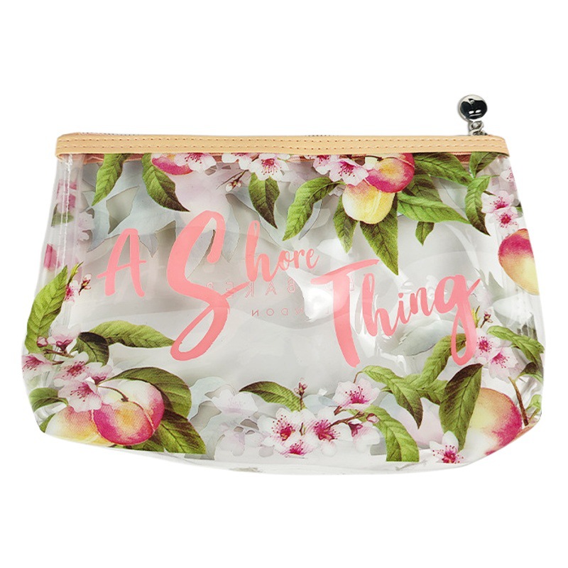 Cross-border pvc transparent cosmetic bag ins style travel portable waterproof portable wash bag skin care storage bag
