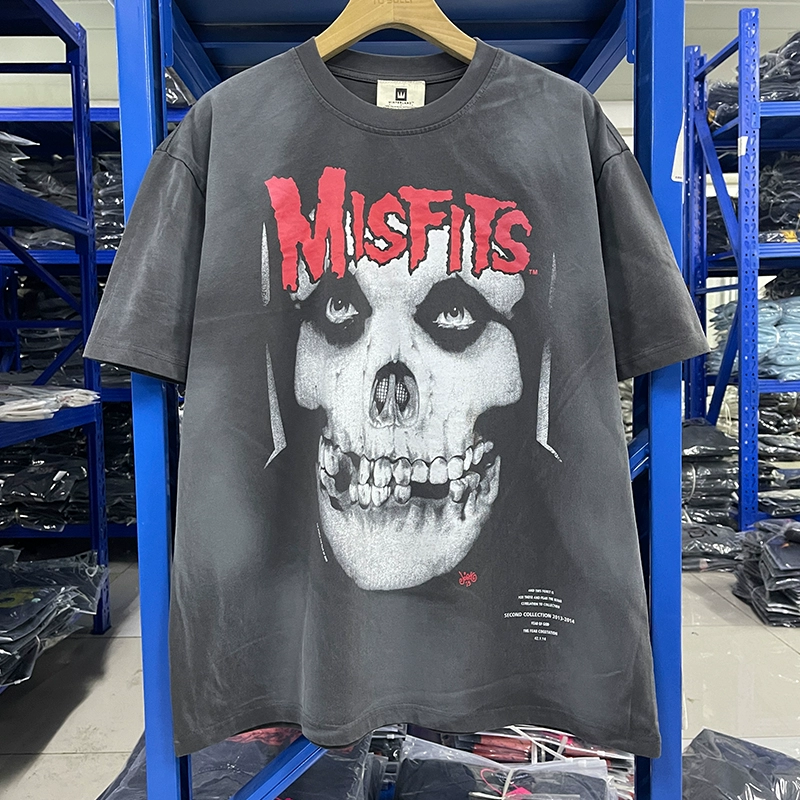 Винтажная нишевая американская уличная мода, брендовая группа в стиле рок, тяжелый металл, старая свободная футболка с короткими рукавами для мужчин и женщин, лето