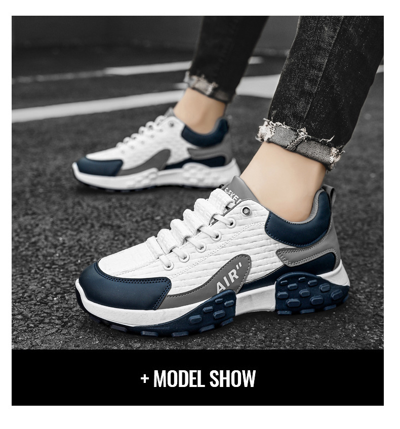 Chaussures pour hommes confortables et neuves, chaussures de sport à semelle épaisse tout-en-un, décontractées pour hommes_voghion.com