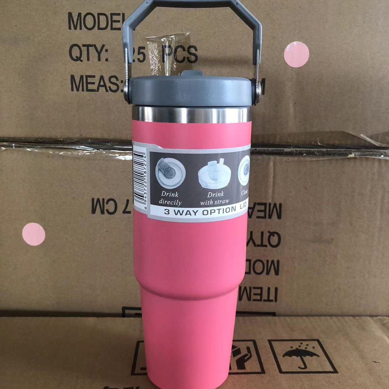 Taza de vacío de acero inoxidable de gran capacidad de alta apariencia taza de helado portátil deportes al aire libre taza de coche