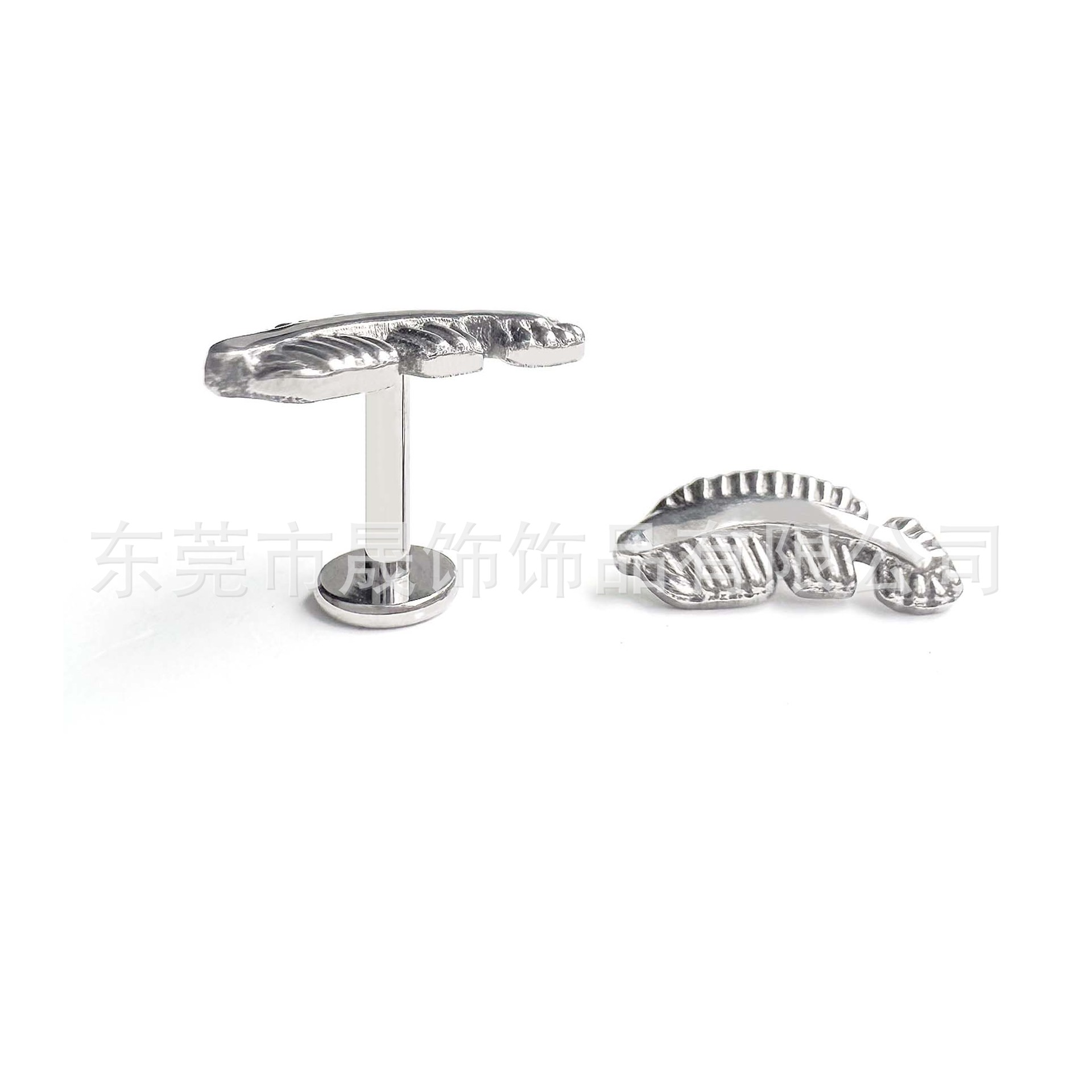 F136 Titanium Feather Ear Stud Helix Cartilage Stud G23 Implant Grade Titanium 内牙 Thread Labret Stud Cartilage Piercing Jewelry Ear 饰